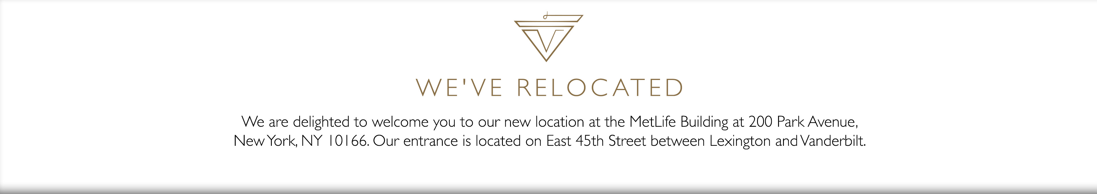 Image 8: We are delighted to welcome you to our new location at the MetLife Building at 200 Park Avenue, New York, NY 10166. Our entrance is location on East 45th Street between Lexington and Vanderbuilt.