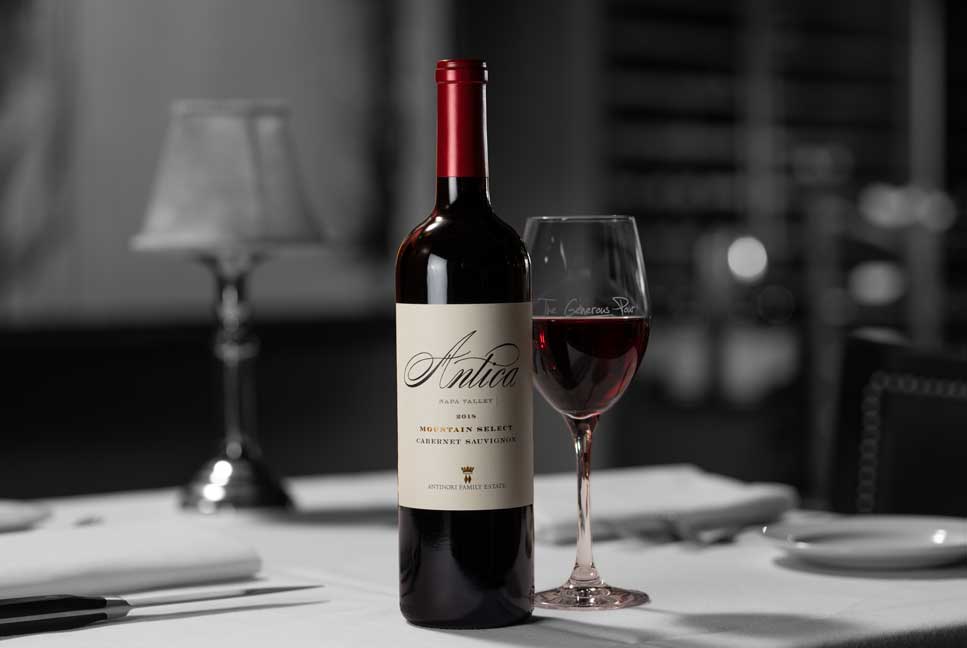 Taste the legacy within the Antica Mountain Select, Cabernet Sauvignon, Napa Valley.