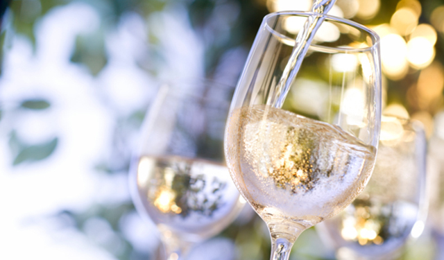 Glass of white wine