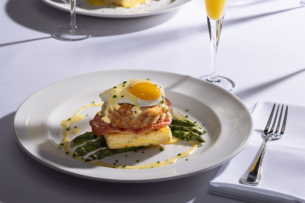 Order the Crab Cake Benedict during brunch at The Capital Grille.