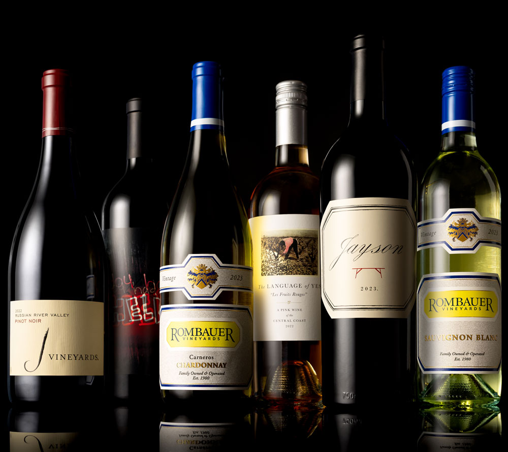 6 bottles of award-winning wines crafted by legends.