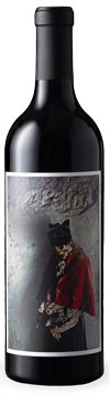 Bottle of Orin Swift Palermo Cabernet Sauvignon with label featuring a mummified priest