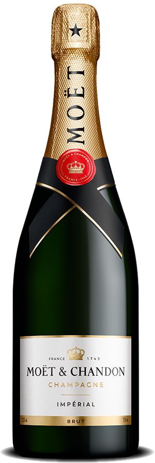 Bottle of Moet and Chandon champagne.